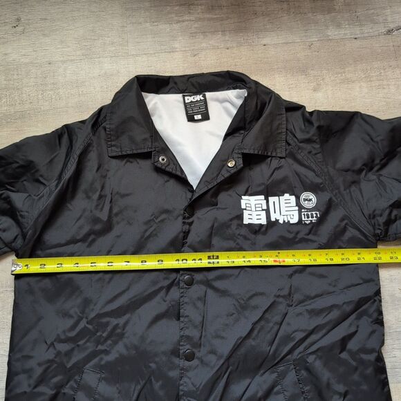 DGK Jacket Adult L Black Snap Graphic Print Spell Out Bomber Streetwear Japanese - Picture 6 of 8